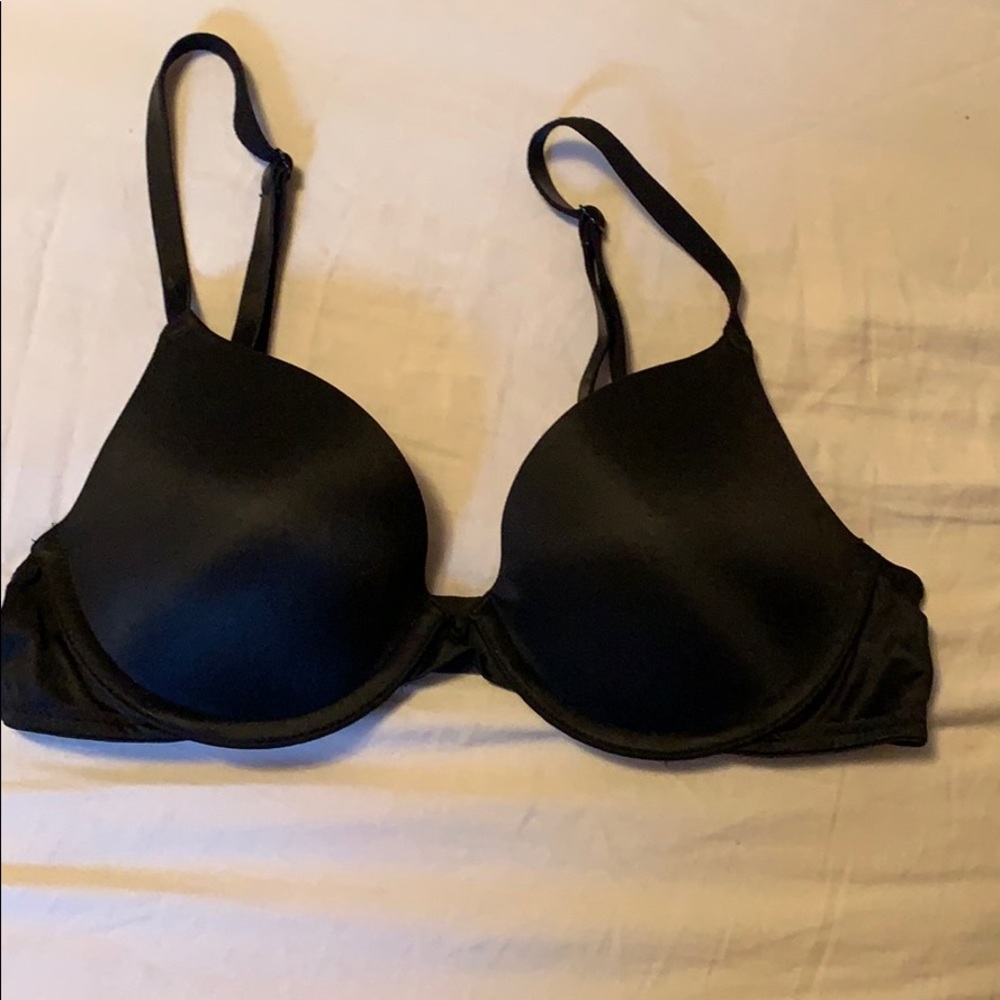 PINK Black Bra